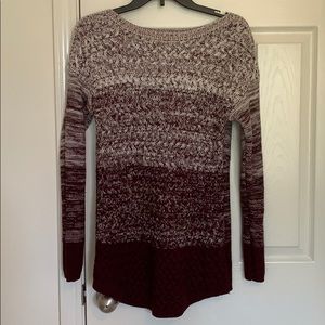 Garnet and White Sweater